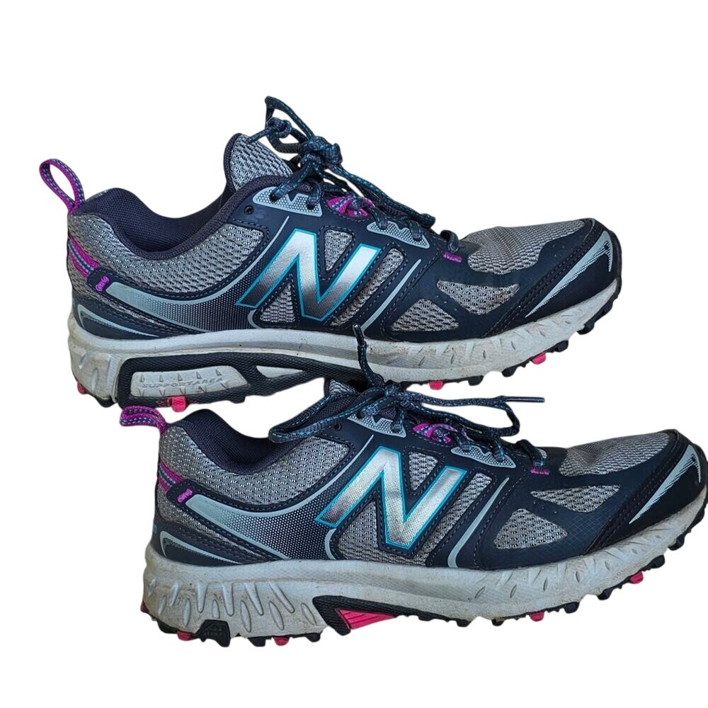 New Balance Gray, Pink, Blue Athletic Shoes Tennies 9